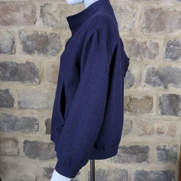 vintage James Pringle of Scotland wool coat Woman's size 14 Blue - Picture 5 of 16